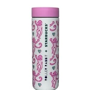 2025 Starbucks X Roller Rabbit 16oz Stainless Steel Tumbler Pink